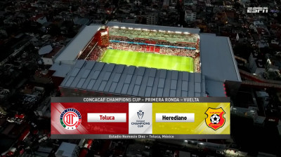 Concacaf Champions Cup (Vuelta) - Toluca vs Herediano - Partido Completo HD (Relato Alejo Rivera)