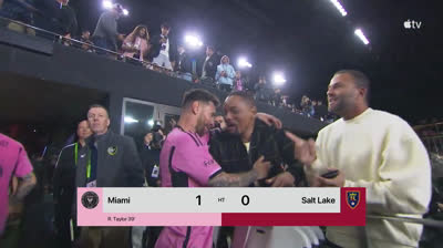 Leo Messi meets Will Smith in the middle of a Match